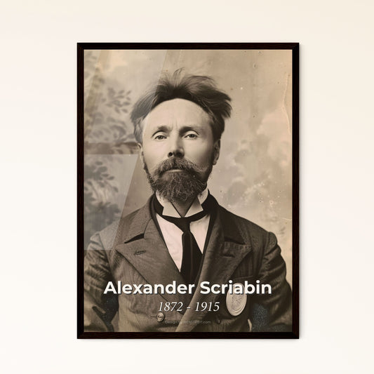 Timeless Portrait of Alexander Scriabin: Illuminating the Genius of a Mystic Composer - Ideal Gift for Art Lovers & Home Decor