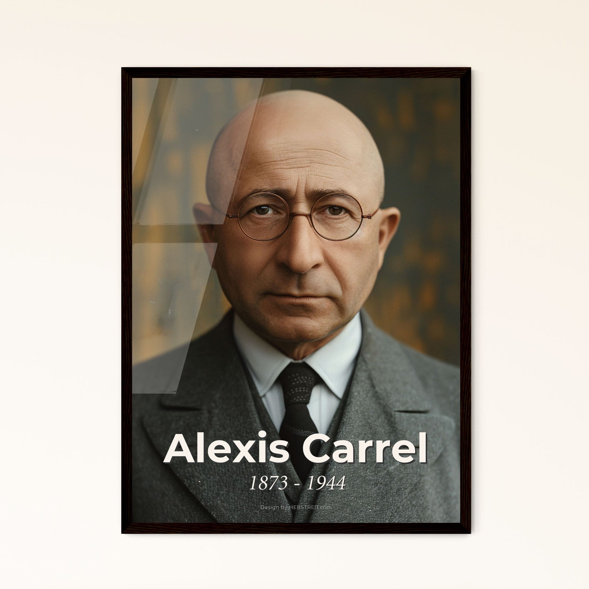 Alexis Carrel: Pioneer of Vascular Surgery - Timeless Portrait in Monochrome, Perfect for Home Decor and Unique Gifts