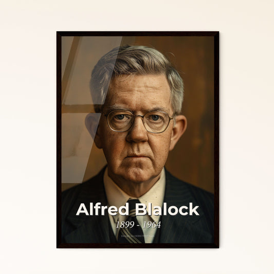 Alfred Blalock: Pioneering Cardiac Surgeon - A Stunning, Cinematic Portrait Print in Rustic Elegance for Home Décor & Gifts