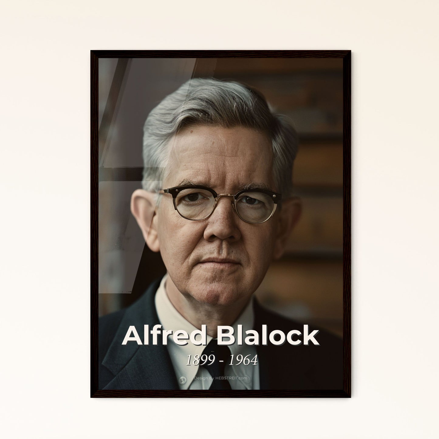 Alfred Blalock: Pioneering Heart Surgeon - Timeless Cinematic Portrait in High-Quality Art Print, Framed or Aluminum Options