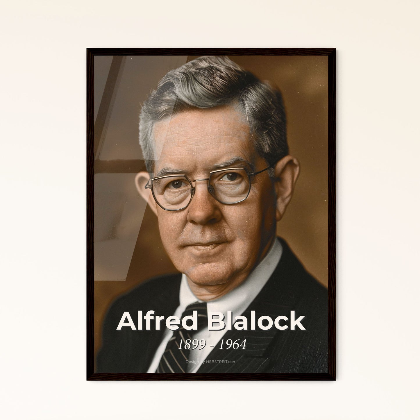 Alfred Blalock: Pioneer of Cardiac Surgery - Timeless Portrait in Cinematic Elegance, Perfect for Home Décor & Gifting