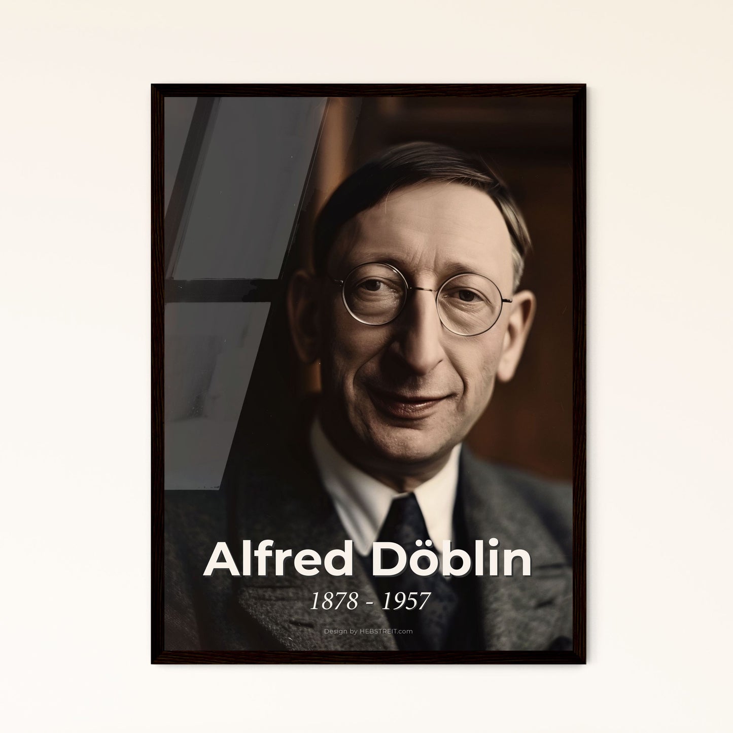 Alfred Döblin: Iconic Portrait of the Visionary Modernist Writer, Berlin Alexanderplatz - Timeless Art for Home Decor