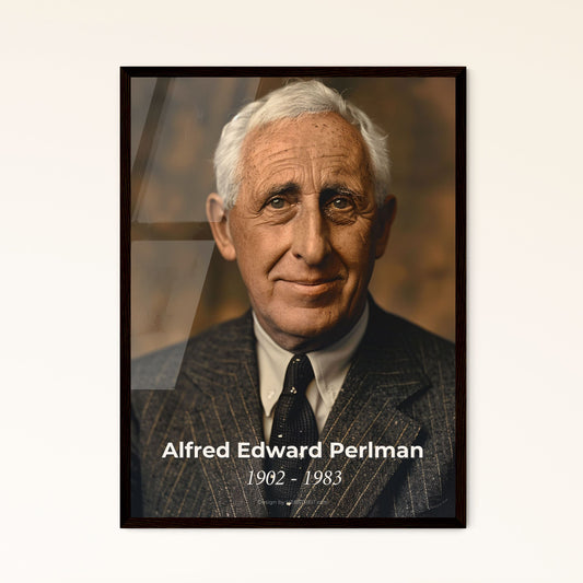 Alfred Edward Perlman: Iconic Railway Visionary - Stunning High-Quality Portrait Print for Timeless Home Décor & Gift Giving