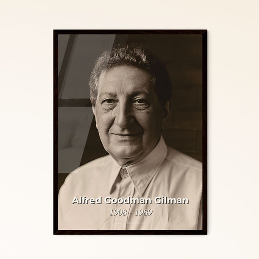 Celebrating Alfred Goodman Gilman: An Inspirational Anesthesiologist Portrait - Timeless Art for Home Decor & Gifting