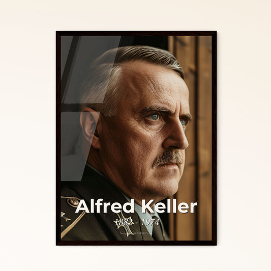 Alfred Keller (1882-1974): Iconic Luftwaffe General Portrait – Cinematic, Monochromatic Art for Home Decor & Distinguished Gift