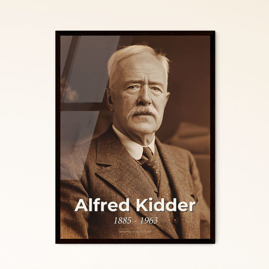 Alfred Kidder: Pioneer of Southwestern Archaeology & Mayan Civilization - Stunning Ultrarealistic Portrait - Perfect for Home Decor