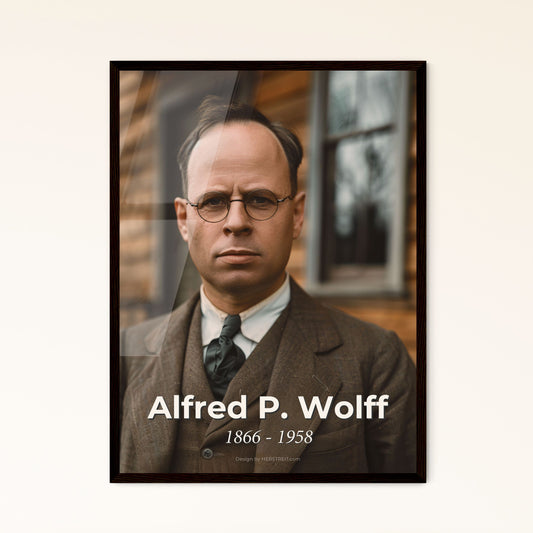 Alfred P. Wolff: Legacy of Influence - Iconic Portrait of the Lehman Brothers Founder, Perfect for Any Home Decor Collection