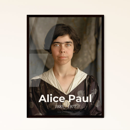 Timeless Tribute: Alice Paul, Icon of American Feminism - Stunning Monochrome Art Print for Home Decor & Gift Giving