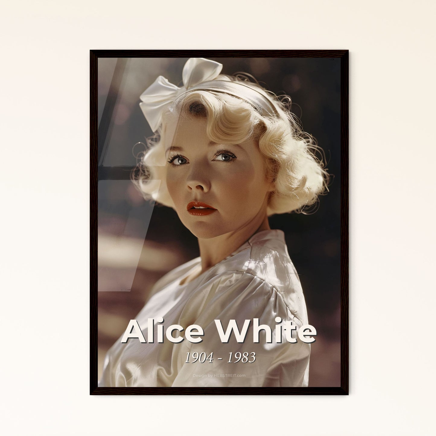 Captivating Portrait of Alice White (1904-1983): Iconic Flapper Film Star - High-Quality Print & Framed Art for Unique Home Decor