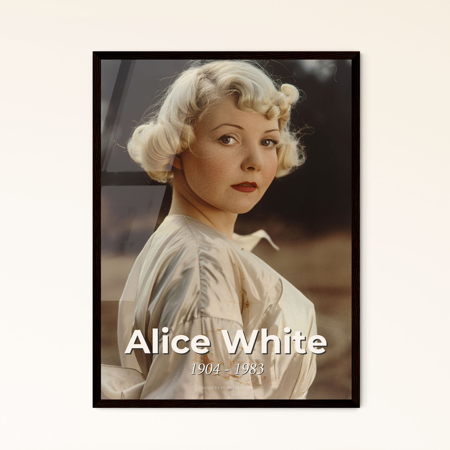 Captivating Portrait of Alice White (1904-1983): Iconic Flapper Film Star - Timeless Art Print for Home Décor & Gifts