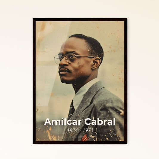 Amílcar Cabral: Iconic Leader of Independence - Stunning Monochromatic Art Print for Home Decor & Gifts