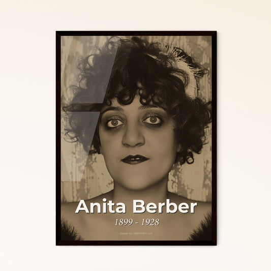 Anita Berber: Icon of Weimar Berlin - Captivating Ultrarealistic Print in Sepia, Perfect for Home Decor & Unique Gift Ideas