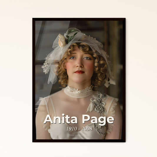 Anita Page: Iconic Silent Film Star & Flapper - Timeless Portrait in Monochrome & Sepia, Perfect for Elegant Home Décor