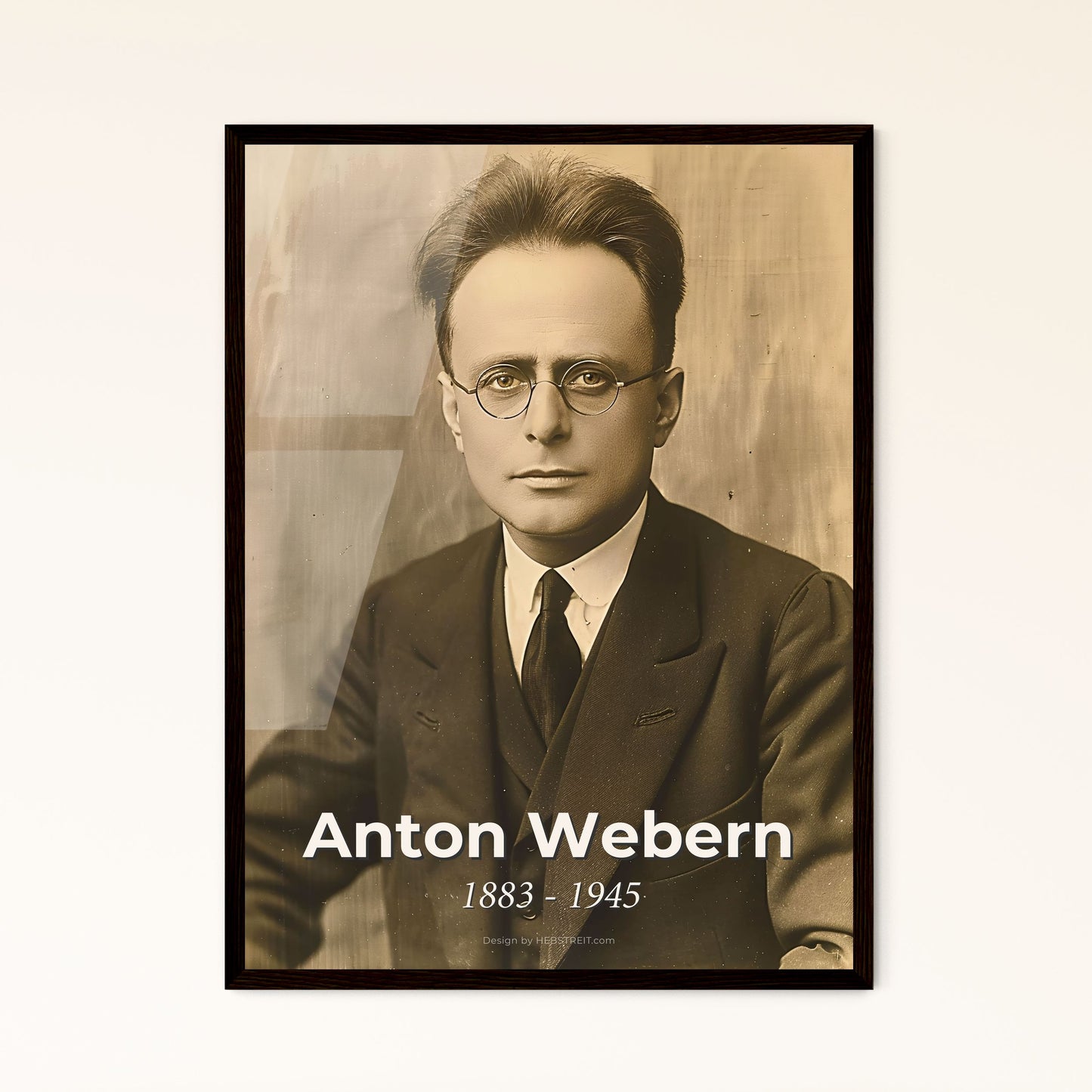 Anton Webern: Modernist Pioneer in Atonal Music - Stunning Portrait Print for Art Lovers & Home Decor Enthusiasts