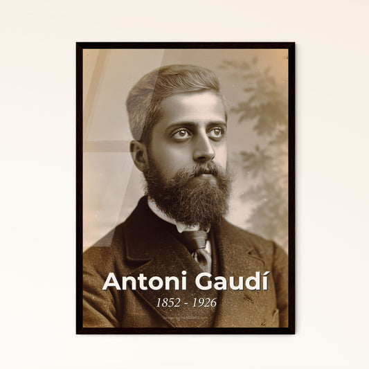 Timeless Elegance: Ultra-Realistic Portrait of Antoni Gaudí, Iconic Modernist Architect - Perfect for Home Decor & Gifting