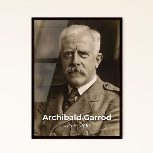 Archibald Garrod: Pioneering Physician in Metabolism - Timeless Portrait in Cinematic Elegance for Stunning Home Decor