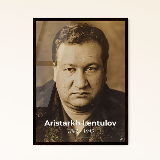 Vibrant Portrait of Aristarkh Lentulov: 1882-1943, Russian Avant-Garde Icon - High-Quality Print for Timeless Home Decor