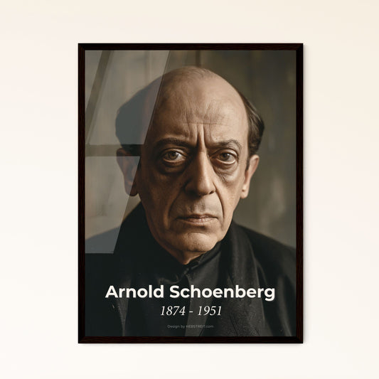 Timeless Tribute to Arnold Schoenberg: A Cinematic Portrait of the Pioneer of Twelve-Tone Music for Elegant Home Decor