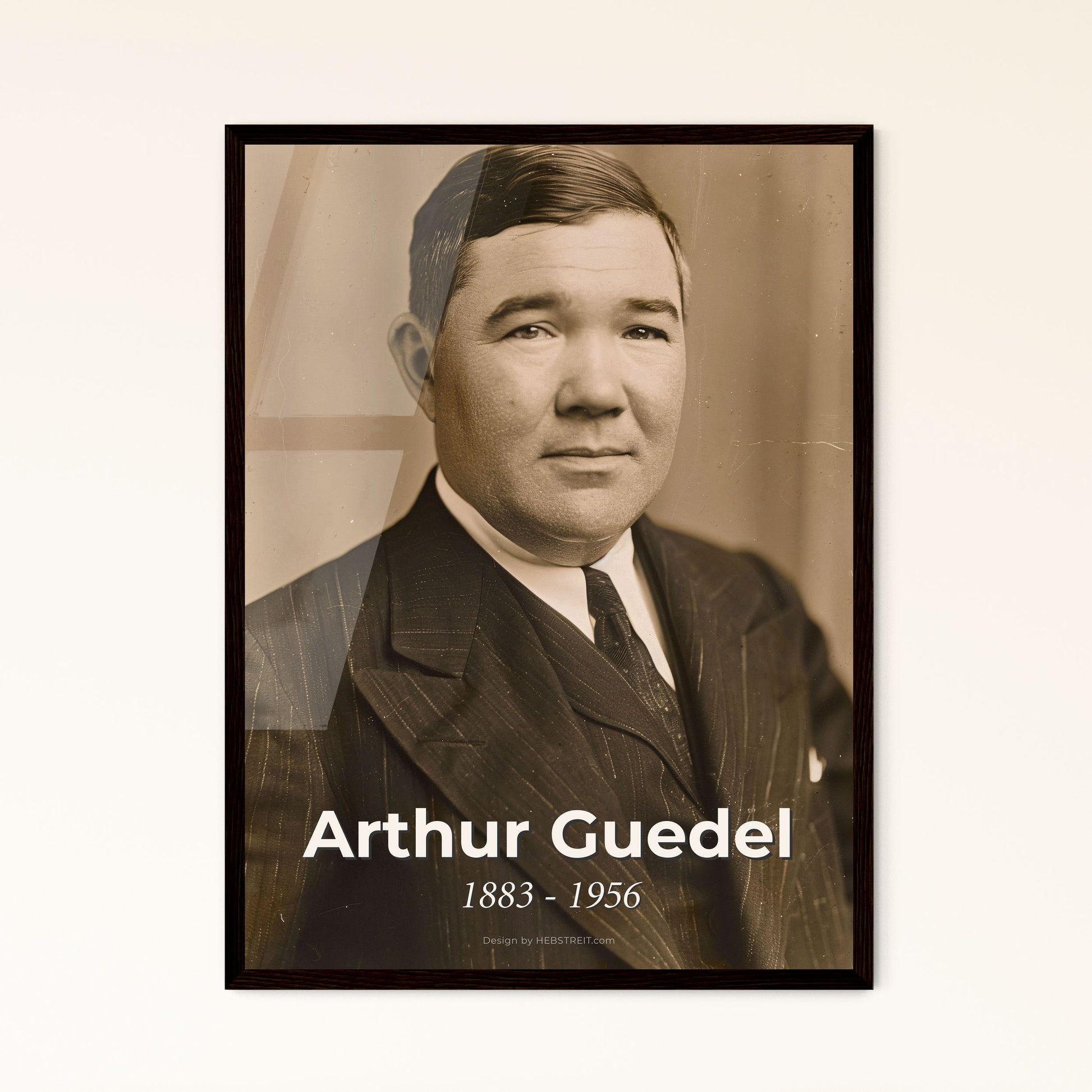 Arthur Guedel: Visionary Anesthesiologist - Iconic Portrait Print | High-Quality Art for Home Decor or Thoughtful Gifting