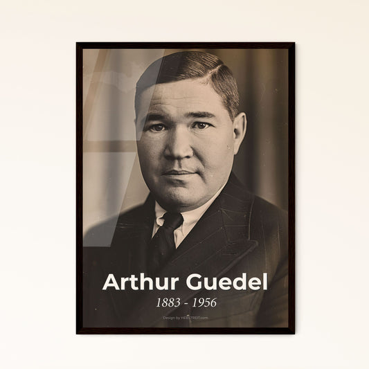 Arthur Guedel: Pioneering Anesthesiologist - Stunning Portrait in Monochrome with Sepia Hues | Perfect for Home Decor or Gifts