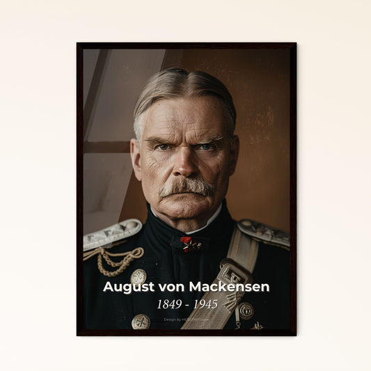 Stunning Portrait of Field Marshal August von Mackensen (1849-1945) - Cinematic Monochrome Art for Home Décor & Gifting