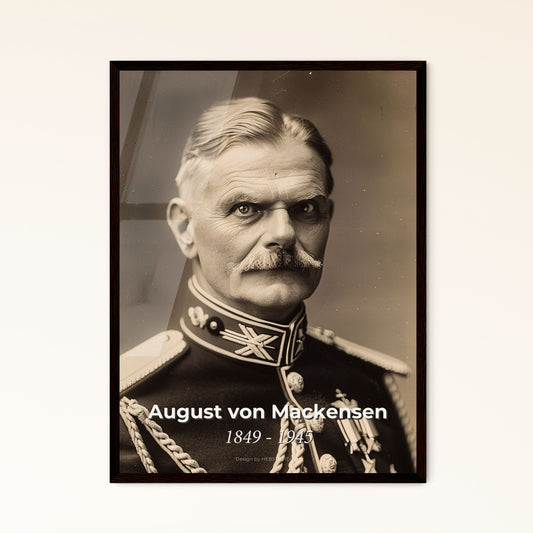Extraordinary Portrait of Field Marshal August von Mackensen (1849-1945) - Cinematic Art Print for Home Decor & Gifts