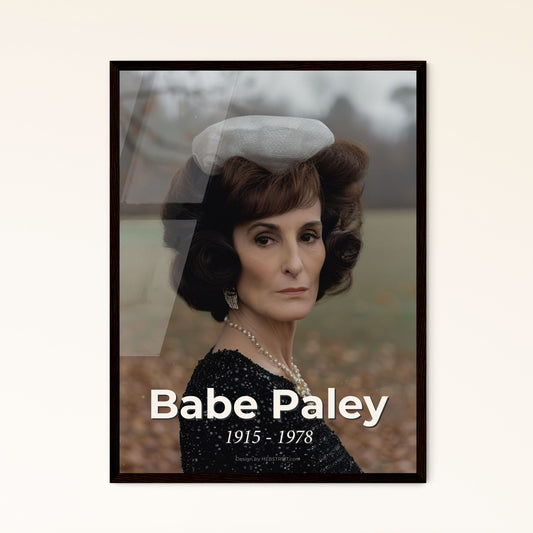 Babe Paley: Timeless American Icon in Cinematic Elegance - Stunning Ultrarealistic Print for Sophisticated Home Decor