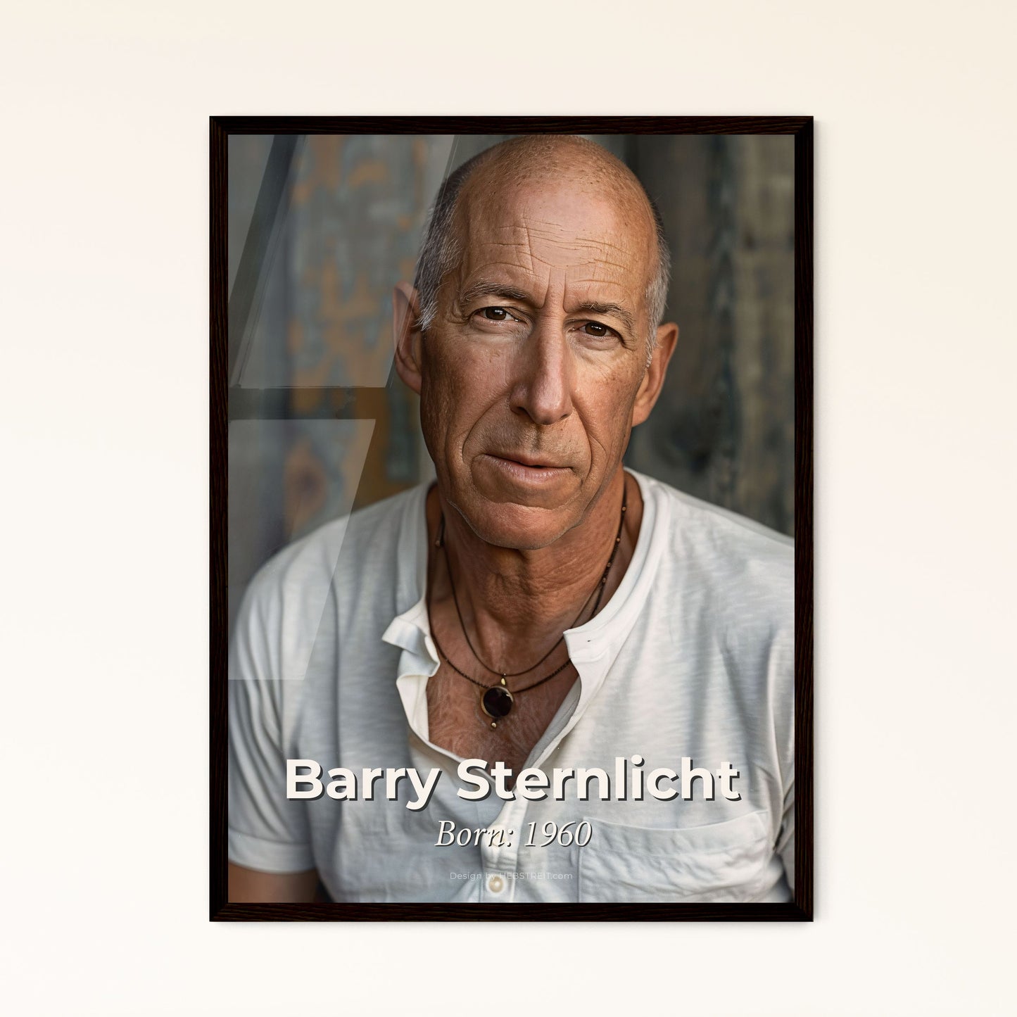 Barry Sternlicht: Visionary Hotelier & W Hotel Creator - Captivating Portrait in Rustic Elegance, Perfect for Home Decor