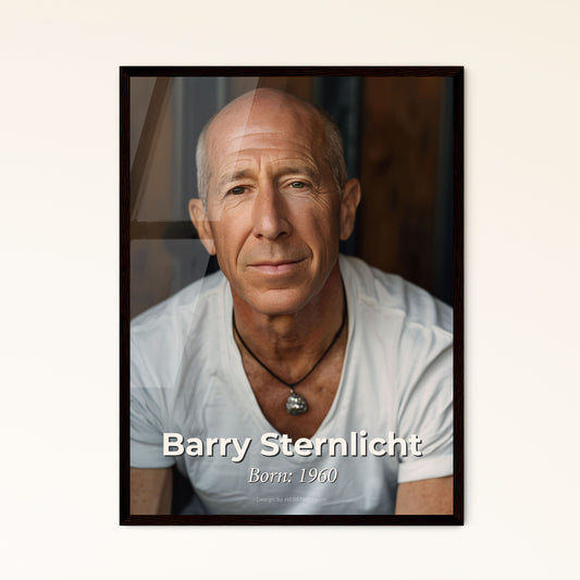 Elegant Vintage Portrait of Barry Sternlicht: Visionary Hotelier & W Hotel Founder - Timeless Art for Home Decor