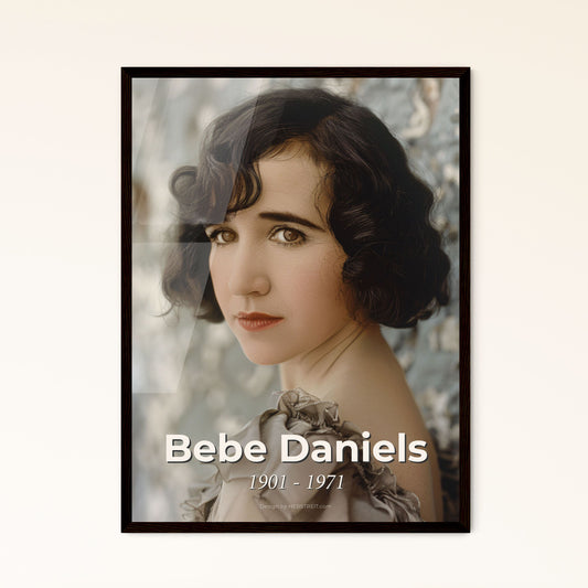 Bebe Daniels: Icon of the Silent Era - Stunning Ultrarealistic Portrait for Elegant Home Decor & Gifts - High-Quality Print Options