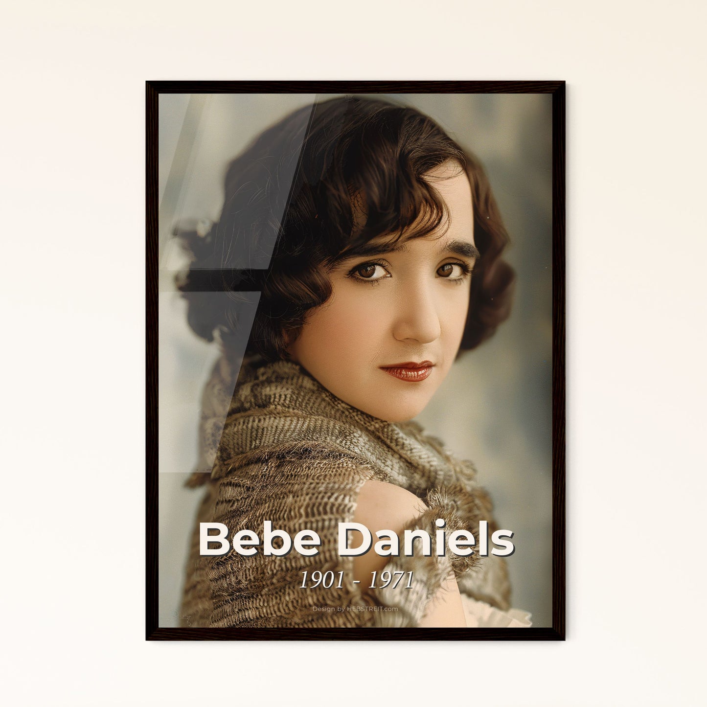 Bebe Daniels: Timeless Flapper Elegance - Iconic Silent Era Portrait in Monochrome - Perfect for Home Decor & Gift Giving