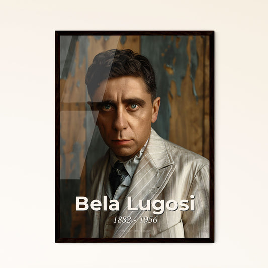 Bela Lugosi: The Iconic Dracula - Vintage Portrait in Sepia Tones, Perfect Gift for Film Lovers and Home Decor Enthusiasts