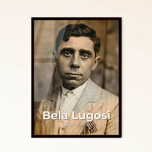 Bela Lugosi: Iconic Dracula Portrait - Timeless Vintage Charm in Sepia, Perfect for Home Decor or Unique Gift Idea