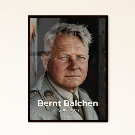 Bernt Balchen: Pioneering Polar Aviator - Vintage-Inspired Monochrome Print with Rustic Elegance for Timeless Home Decor