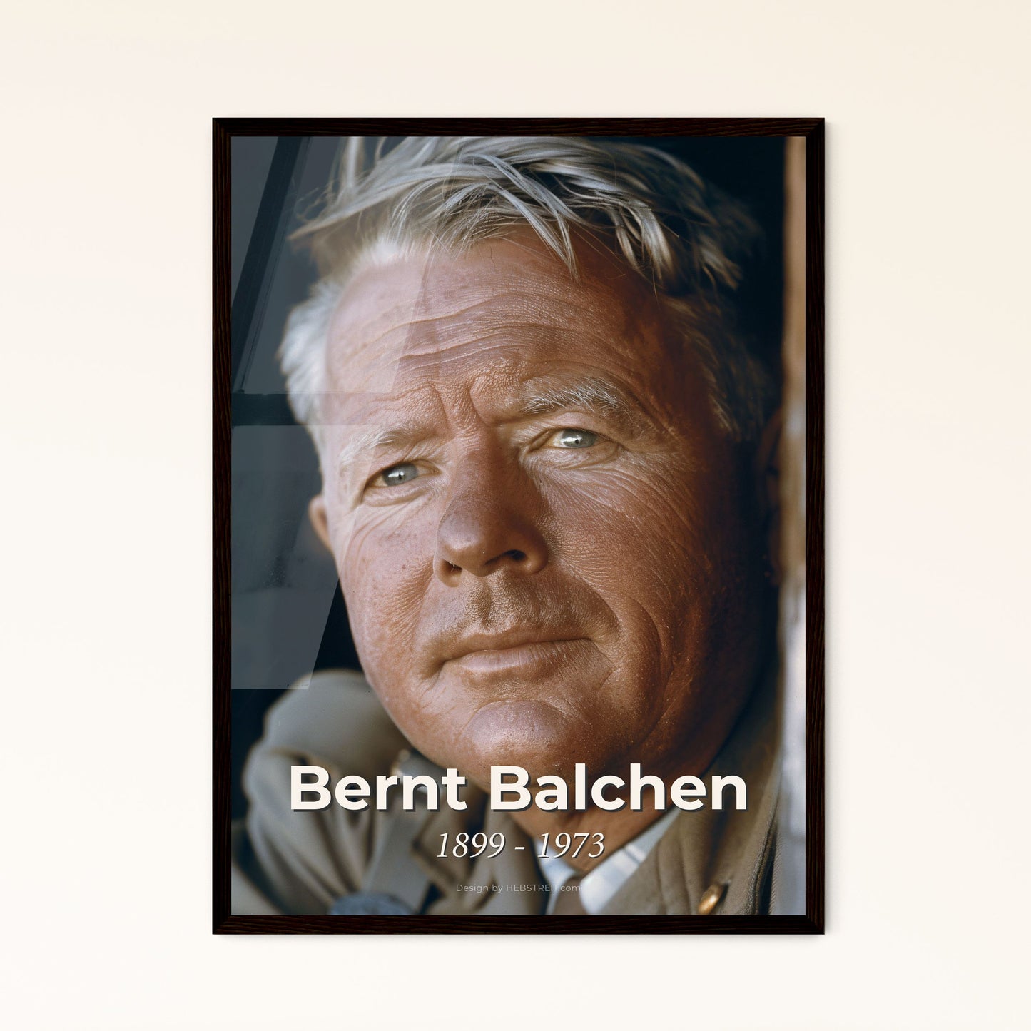 Bernt Balchen: Pioneer of Polar Aviation - Captivating Vintage Portrait in Sepia, Perfect for Home Decor & Unique Gifts