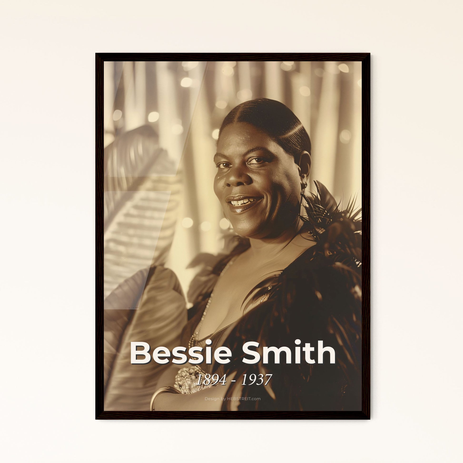 Bessie Smith: Empress of the Blues - Iconic Monochrome Portrait, Cinematic Depth, Perfect for Home Decor & Gift Giving