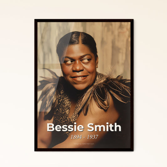 Empress of the Blues: Bessie Smith - Timeless Black & White Portrait | Iconic 1920s-30s Music Legend | Premium Art Print Options