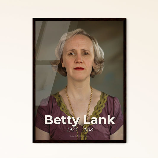 Betty Lank: Pioneering Anesthesiologist | Timeless Portrait in Monochrome & Sepia | Premium Art for Home Decor & Gifting