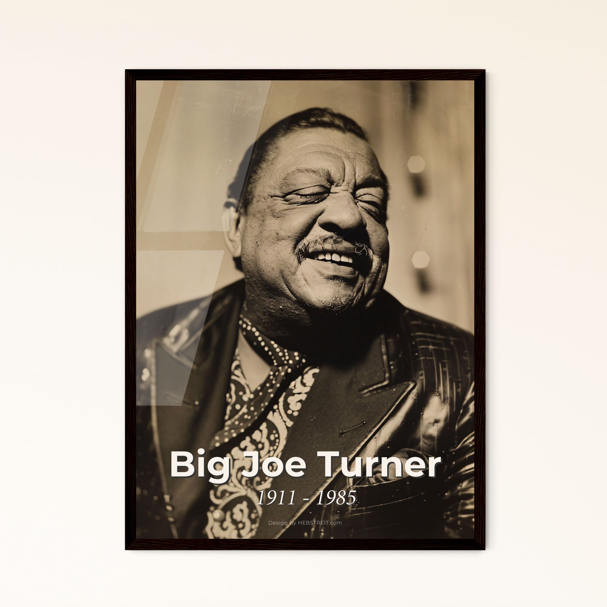 Big Joe Turner: Iconic Blues Legend, Booming Voice & Rock 'n' Roll Pioneer - Stunning Portrait Print for Timeless Home Decor