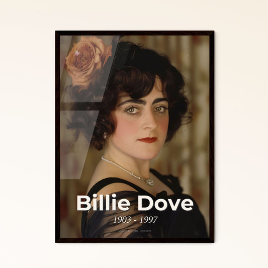 Billie Dove: Timeless Flapper Icon - Stunning Cinematic Portrait in Monochrome Sepia - Perfect for Elegant Home Decor