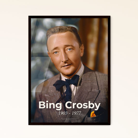 Bing Crosby: Iconic American Crooner - Timeless Portrait in Monochrome & Sepia - Perfect for Home Decor & Gift Giving