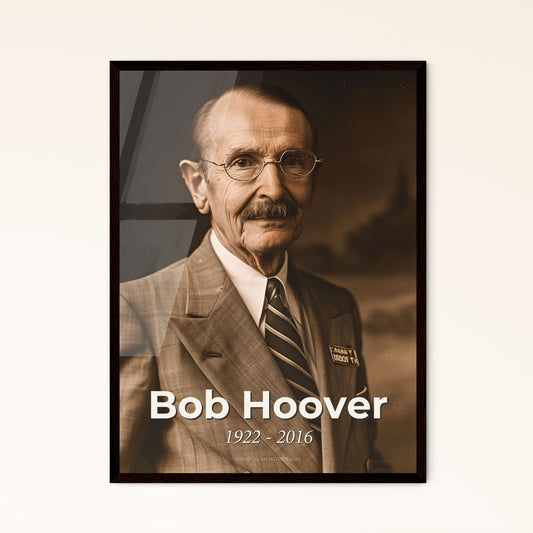 Bob Hoover: Pioneering Aviator - An Iconic Tribute in Monochrome - Stunning Print for Aviation Enthusiasts and Home Decor