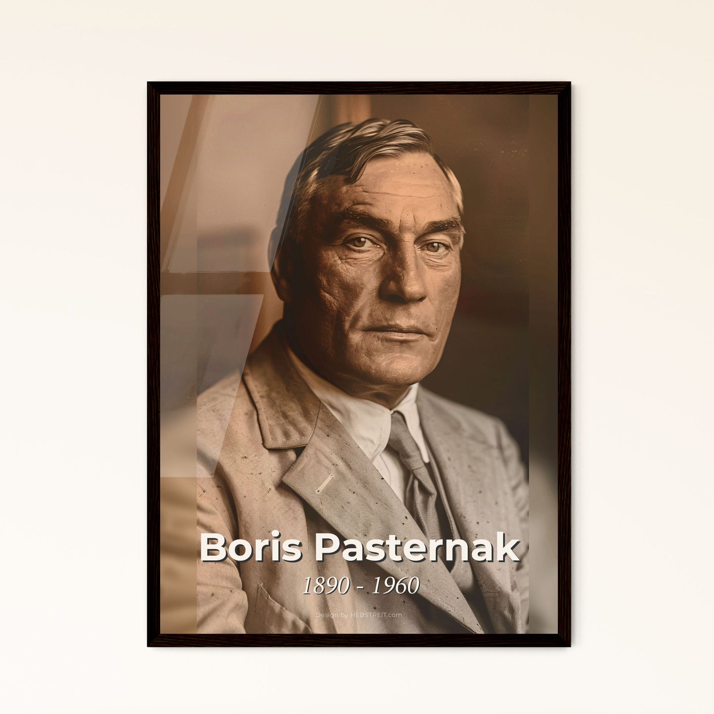 Boris Pasternak: Timeless Portrait of the Nobel Laureate - Captivating Ultrarealistic Art for Home Decor, Gift or Collection