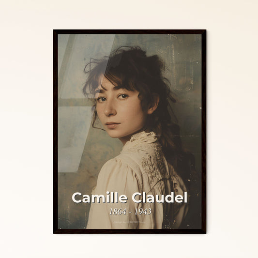 Camille Claudel: Captivating Portrait of the Notable French Sculptor - Timeless Art Print for Home Decor in Stunning Monochrome