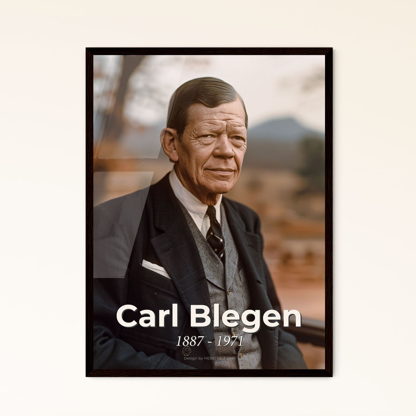 Carl Blegen: Pioneer Archaeologist of Troy - Exquisite Art Print for Home Decor, Framed or Aluminum, Timeless & Sophisticated