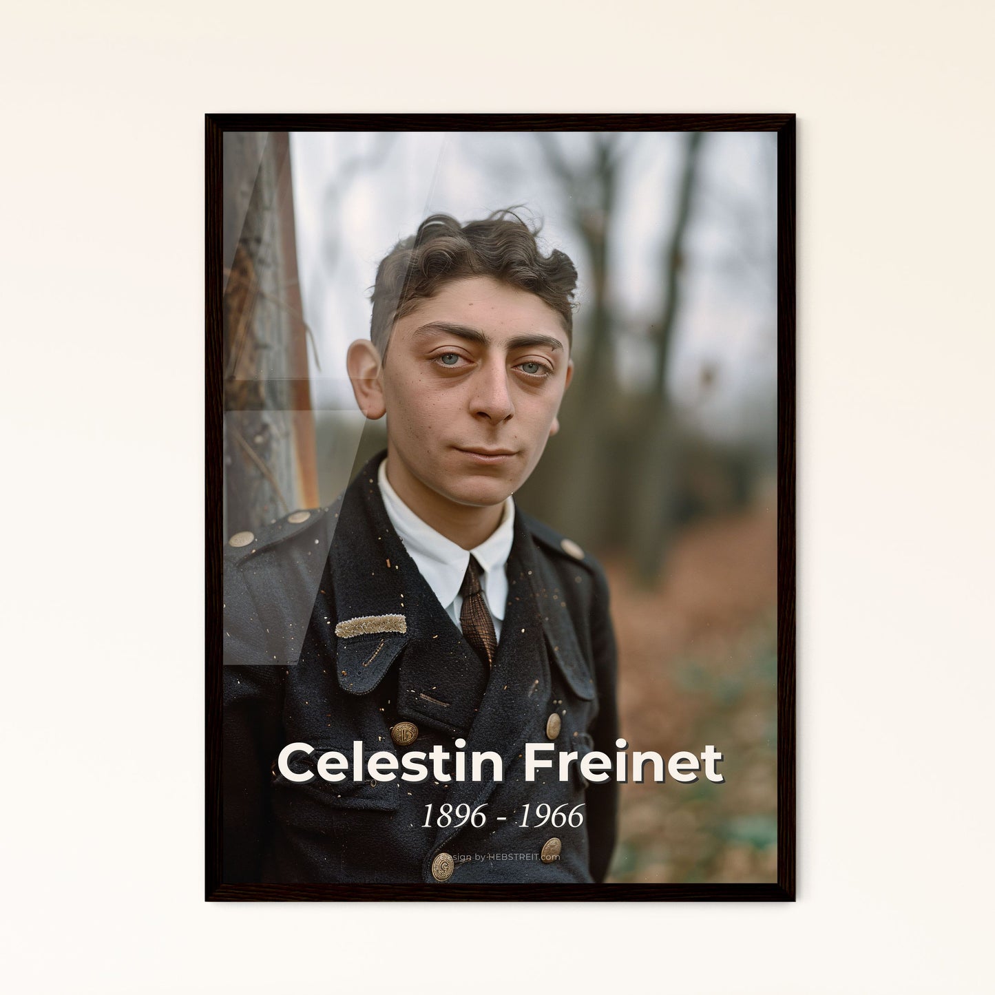 Celestin Freinet: Visionary Educator (1896-1966) - Inspiring Portrait Print, Rustic Elegance, Perfect for Home Décor & Gifts