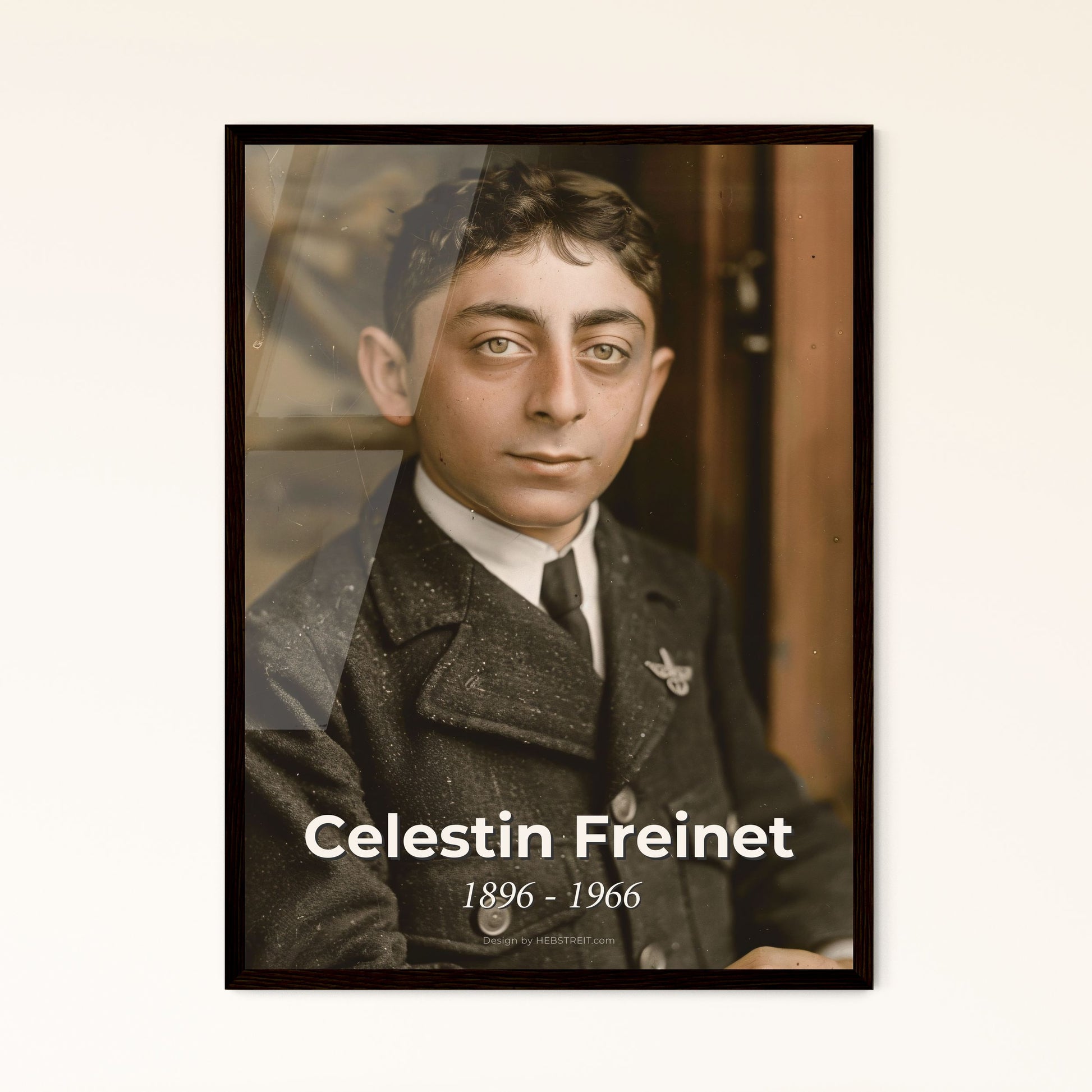 Celestin Freinet: Iconic Educator & Pioneer of Cooperative Learning - Stunning Ultrarealistic Portrait for Inspired Home Decor