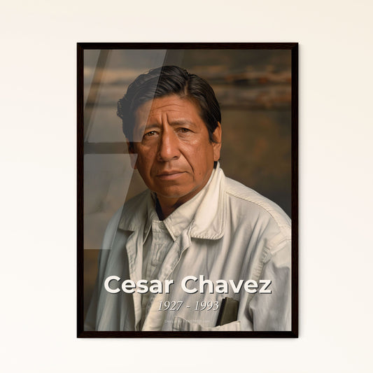 Cesar Chavez: An Inspiring Portrait of Courage - Empowering Labor Rights & Social Justice, Perfect for Home Decor & Gifting