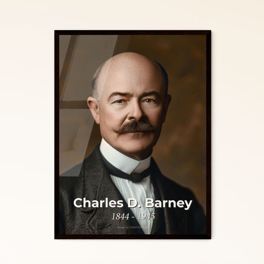 Timeless Portrait of Charles D. Barney (1844-1945) - Visionary Banker & Founder of Smith Barney - Premium Art Print for Elegant Decor