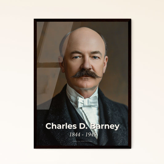 Charles D. Barney: Iconic American Banker & Founder of Smith Barney - Timeless Portrait in Cinematic Sepia Elegance